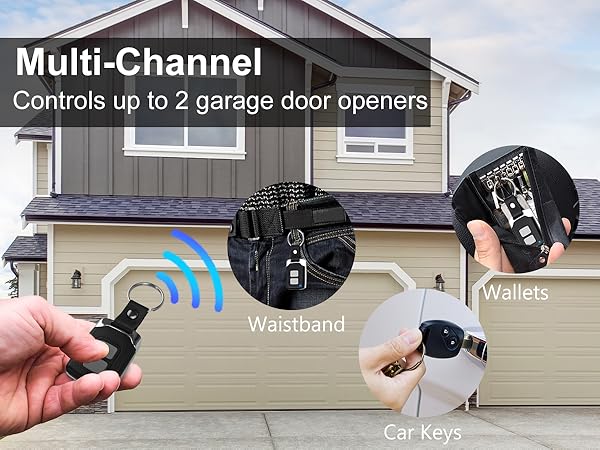 Garage Door Opener Keypad with 2 Garage Door Opener Remote for Liftmaster Chamberlain Craftsman