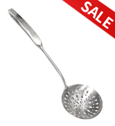 Skimmer Slotted Spoon, [Rustproof, Integral Forming, Durable] Newness 304 Stainless Steel Slotted...