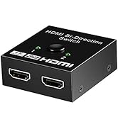 Tianle HDMI Splitter, Aluminum HDMI Switch Bi-Direction 1 in 2 Out or 2 Input to 1 Output Manual ...