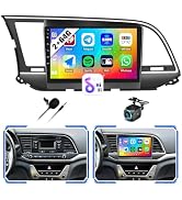 [2+64G] Android 13 Car Stereo for Hyundai Elantra 2016-2018 with Wireless Carplay&amp;Android Auto,9 ...