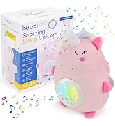 Bubzi Co Baby Sound Machine, Portable Unicorn Soother &amp; Baby Night Light Projector, Comforting El...