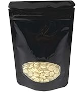 MITOB 100 Pieces Stand Up Mylar Bags Plastic Window Pouch for Zip Food Storage Lock Aluminum Foil...