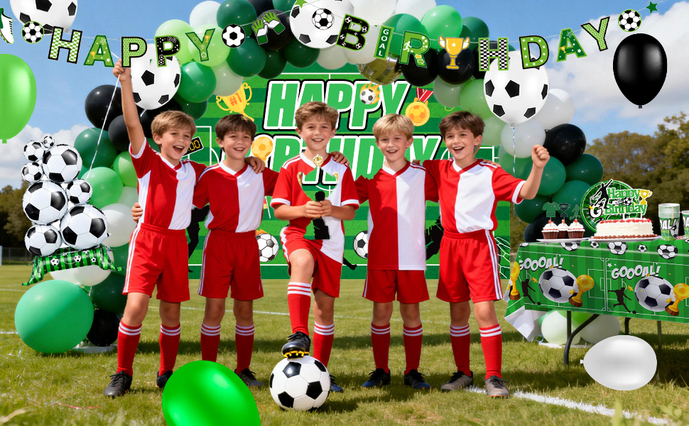 soccer party decorations