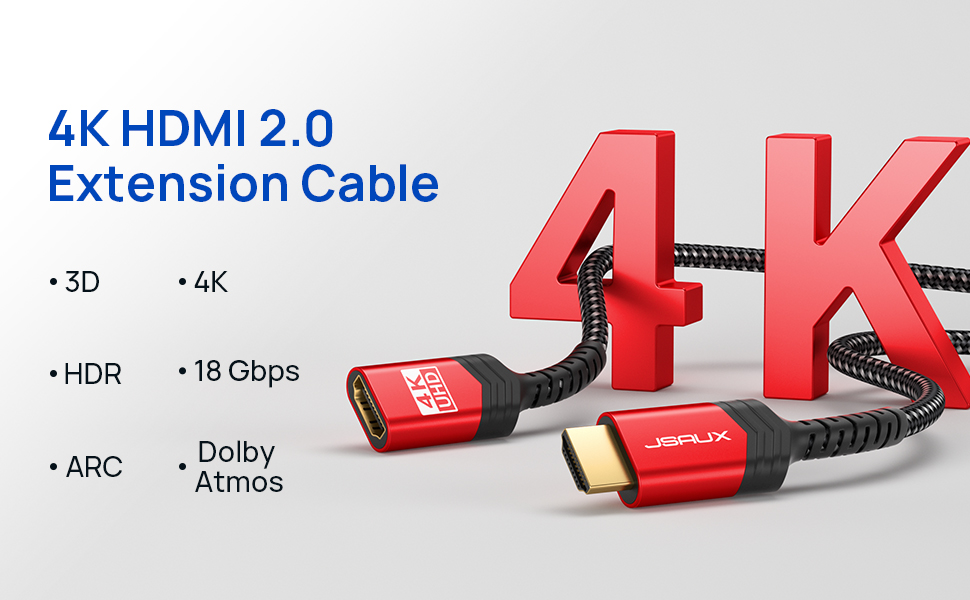 4K HDMI 2.0 Extension Cable