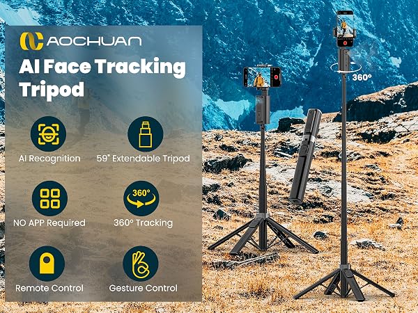 Smart M3 AI Face Tracking Tripod