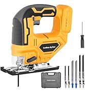 Cordless Jigsaw Compatible with DeWalt 20V Batteries, 2900SPM Variable Speed, 0–45° Bevel Cutting...
