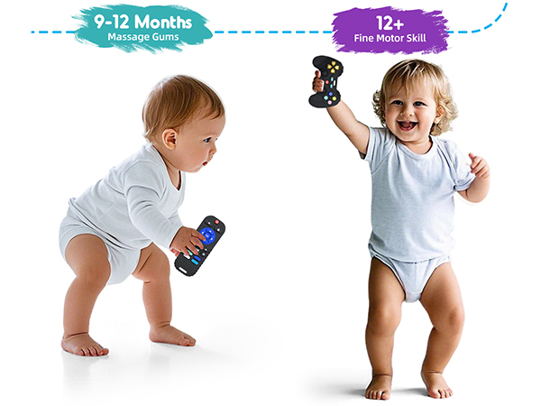 Silicone Baby Teether Remote Control Toy for Newborn Infant Boy Girl Autism
