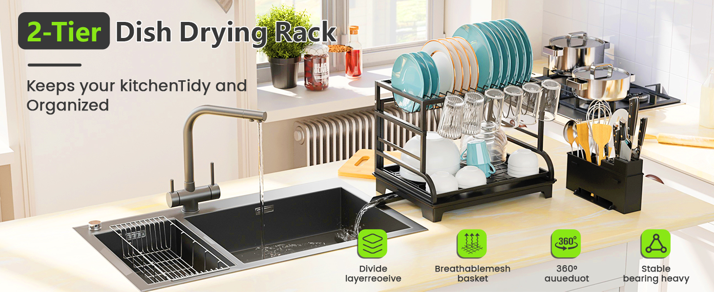 large dish drying rack