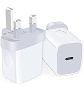 Universal Travel Adapter, US to UK Plug Adapter, 2-Pack Fast 20W International Plug Adapter USB C...