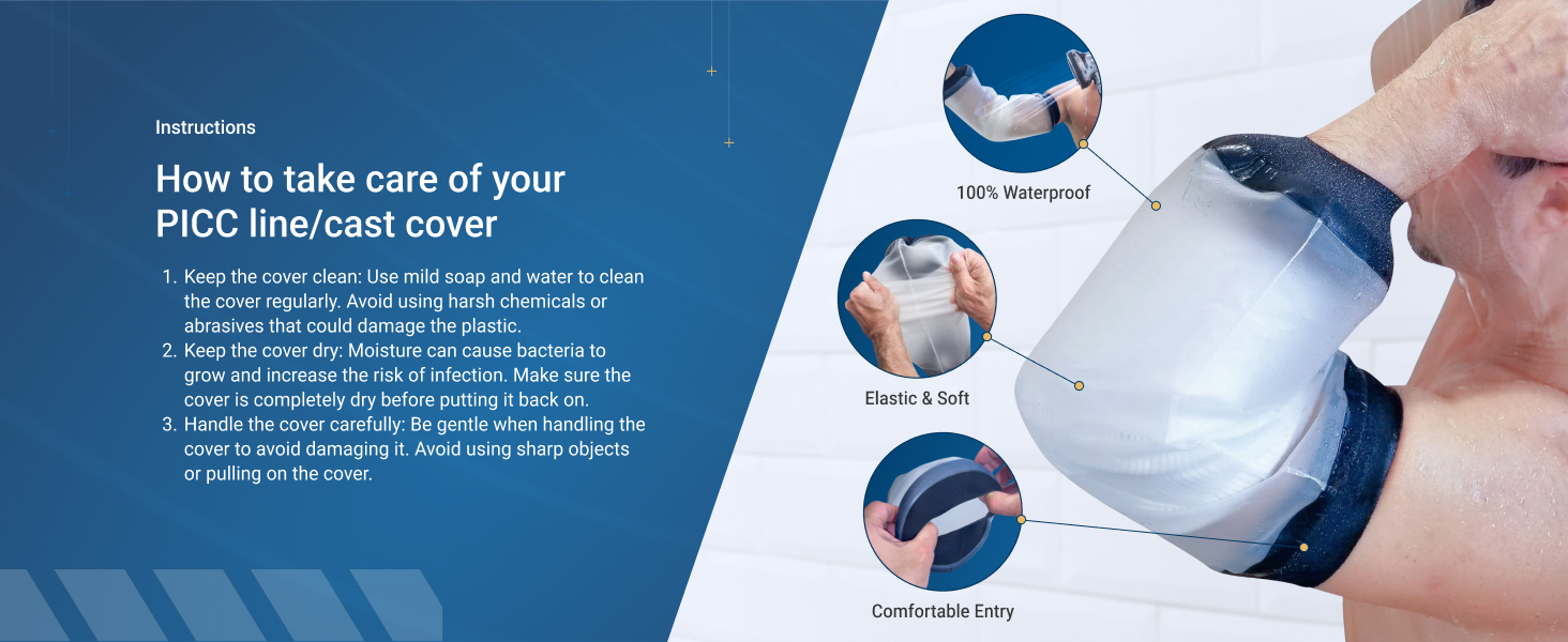 picc line covers shower arm sleeve shower sleeve pic line supplies