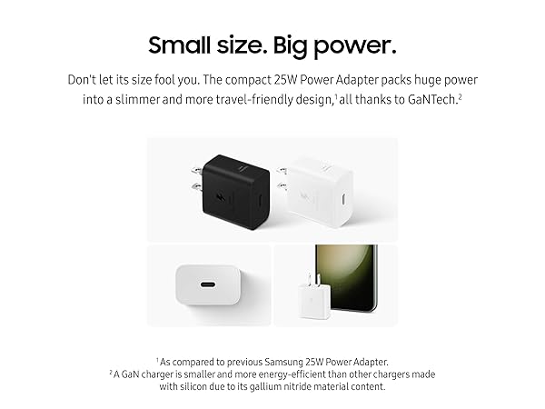 Samsung 25W Power Adapter with USB C Cable Black