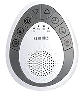 Homedics Rejuvenate Traveler White Noise Sound Machine, Portable Sound Machine With 4 Relaxing So...