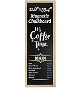 Magnetic Chalk Board for Wall, Long Chalkboard, Wall Hanging Menu for Restaurant, Food Truck, Kit...