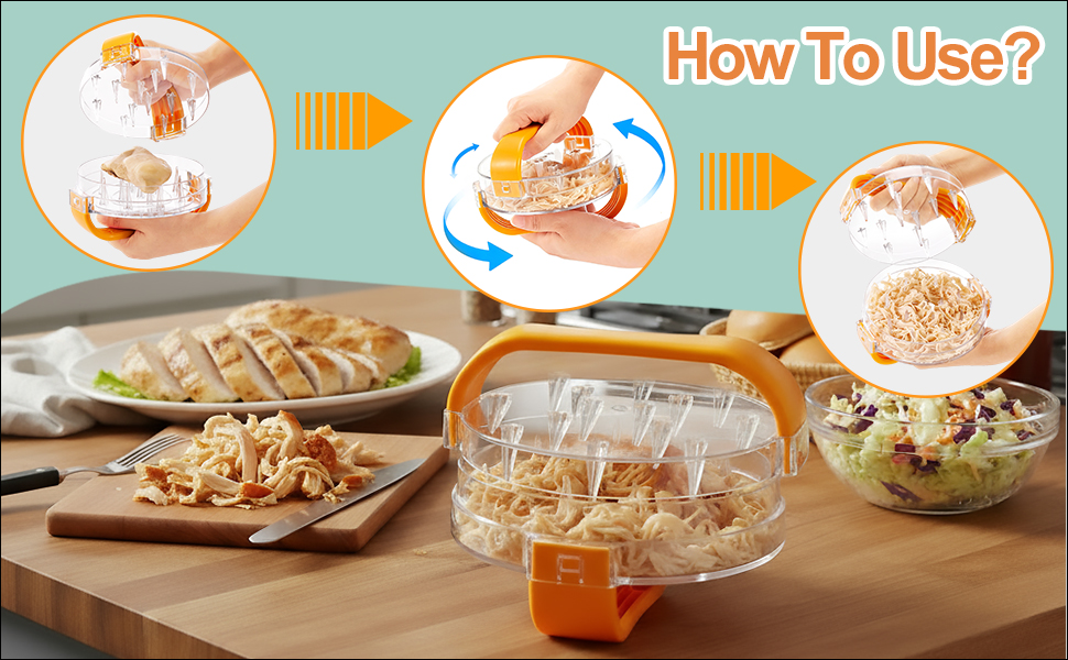 Chicken Shredder - Chicken Breast Shredder Tool Twist