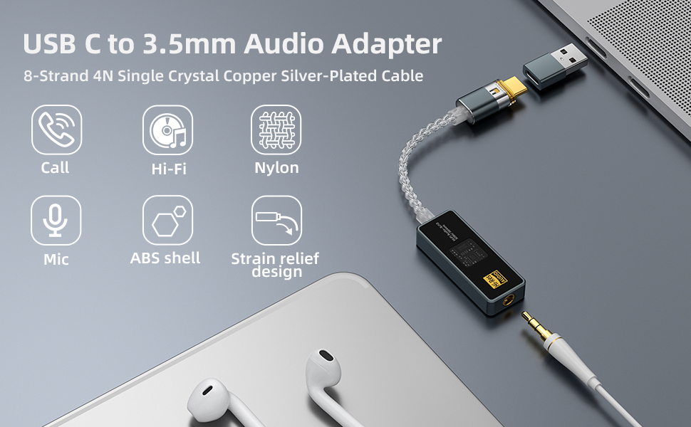 usb c to 3.5mm audio adapter