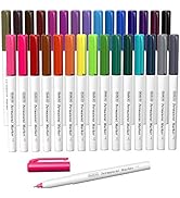 Permanent Marker, 30 Colors Ultra Fine Point, Assorted Colors, Works on Plastic,Wood,Stone,Metal ...