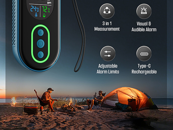 portable carbon monoxide detector