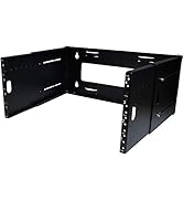 Ares Vision 19 Inch Wide 4U Heavy Duty Steel Extendable Wall Mount Bracket Rack for Network Equip...