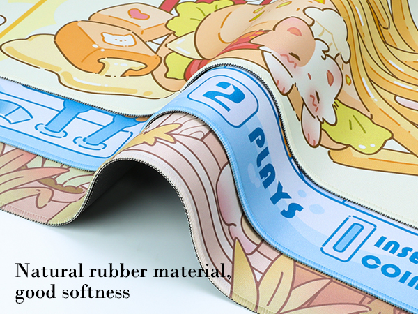 Cute Cat Desk Mat Kawaii Flower Store Desk Pad, Kitty Large Gaming Mouse Pad for Women Girls 