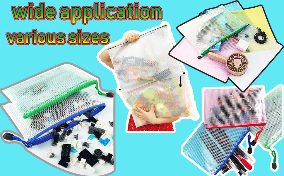 Plastic Mesh Zipper Pouch