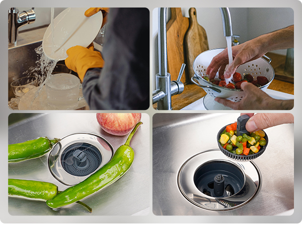 Pop up kitchen sink stopper