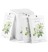 MYARO 12 Packs Jasmine Scented Sachets for Drawer and Closet, Long-Lasting Air Freshener Sachets ...