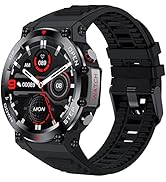 Yihou Fitness Tracker Military Smart Watch for Men Heart Rate Monitor Blood Pressure Monitor Blue...