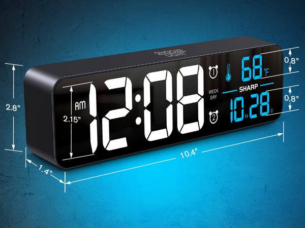 SIMPLE, PRACTICAL EVERYDAY FEATURES - Switch between 12-hour or 24-hour time format.