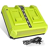KUNLUN OP401 40V Dual Battery Charger for Ryobi 40 Volt Lithium ion Charger OP4040 OP4026 OP4026A...