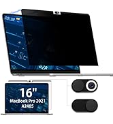IPROKKO Privacy Screen MacBook Pro 16 Inch 2021, Magnetic Removable Anti Blue Light Glare Privacy...