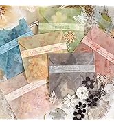 MAXLEAF 300 Pieces Mini Flowers Collage Paper Pack, Scrapbooking Supplies Background Paper Flower...