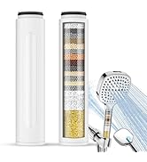 Fitespot 2 Pack Replacement Filters for Shower Head with Handheld, Water Softener Filters Beads f...
