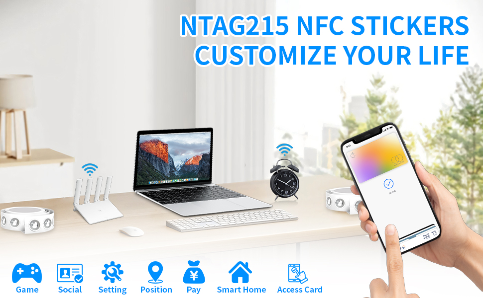 NTAG215NFC STICKERS CUSTOMIZE YOUR LIFE