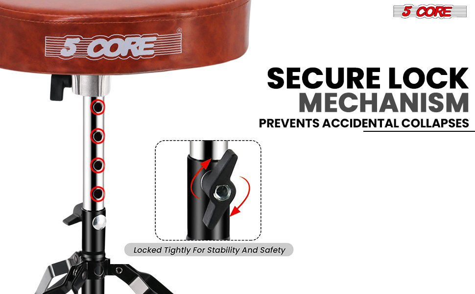 Drum Throne Padded Guitar Stool Music Chair for Adults and Kids