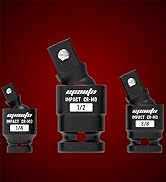 EPAuto 3Pcs Impact Universal 1/2", 3/8", and 1/4" U-Joint Ball Spring Set, Cr-Mo Steel