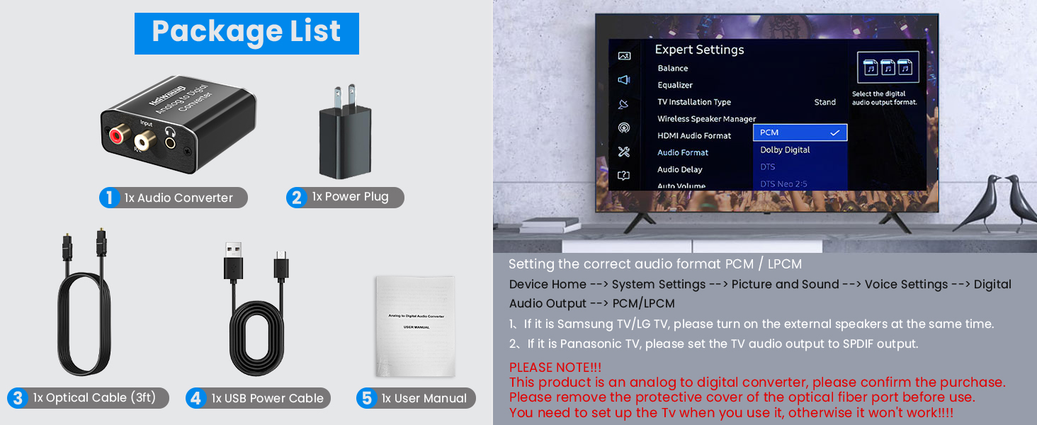 rca to digital audio converter
