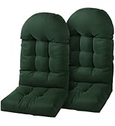 Enipate Adirondack Chair Cushions Set of 2, Weather Resistant High Back Rocking Chair Cushion, In...