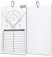 Murray Sporting Goods Dry Erase Baseball Coaches Clipboard - White Baseball Coach Lineup Board | ...