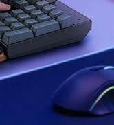 ASFSKY Keyboard Wrist Rest with Memory Foam Anti-Slip Rubber Base Ergonomic Wooden Wrist Rest for...