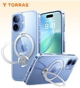 TORRAS Q3 360 Spin for iPhone 17 Case with Stand 360, Fit for MagSafe, Non-Yellowing Kickstand Ca...