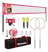 volleyball and badminton combo net set