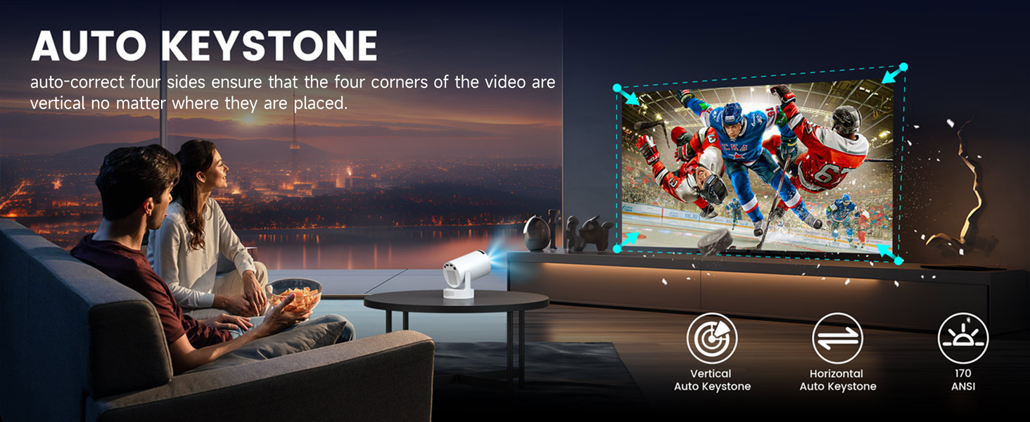 Mini Projector with WiFi and Bluetooth