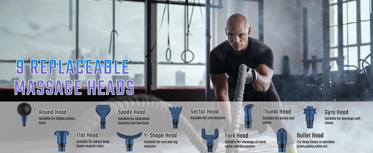 cotsoco Massage Gun, Muscle Massage Gun Deep Tissue Back Massager with Silent Brushless Motor