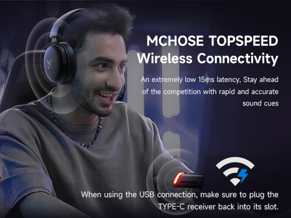 Wireless Gaming Headset Gaming Headphones with Bluetooth Wireless Headset for PS5 PC PS4 Mac Switch