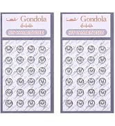 48 Pcs Silver Metal Fastener Buttons 6mm Mini Sew-on Snap Press Studs Sewing Buttons for DIY Doll...
