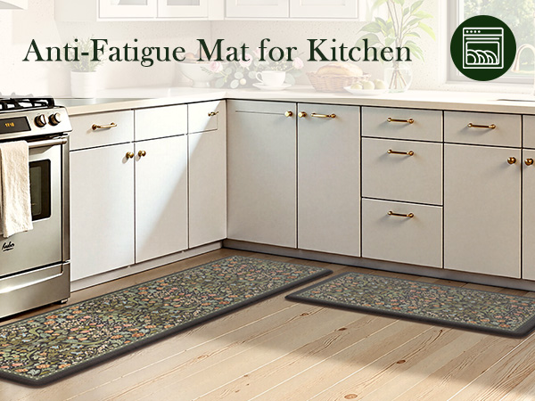 Vintage Spring Floral Kitchen Mats