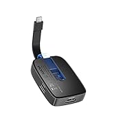Cable Matters 4-in-1 Portable USB C Hub HDMI 4K 60Hz 100W Charging for iPhone 15, 10Gbps Foldable...