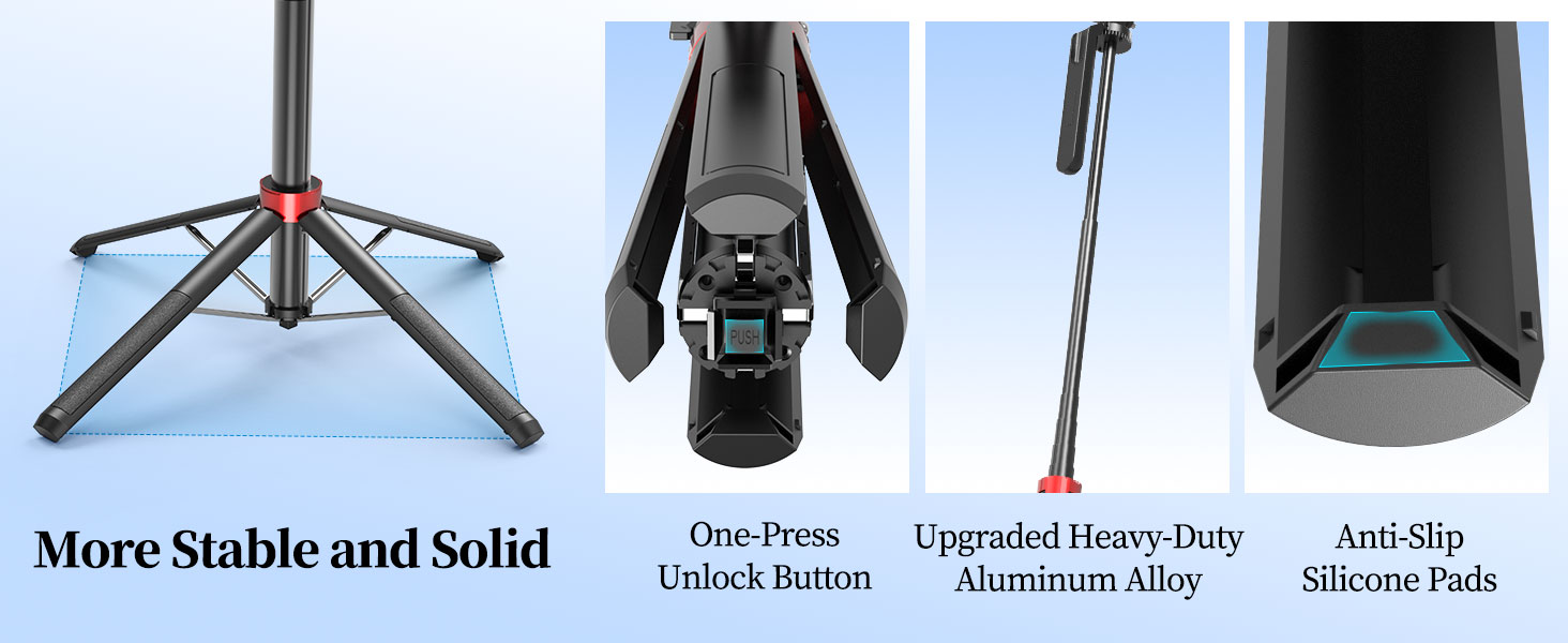 selfie stick tripod with remote