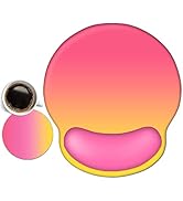 AIMSA Ergonomic Mouse Pad with Wrist Support, Gel Non-Slip PU Base Gradient Wrist Rest Pad for Ho...