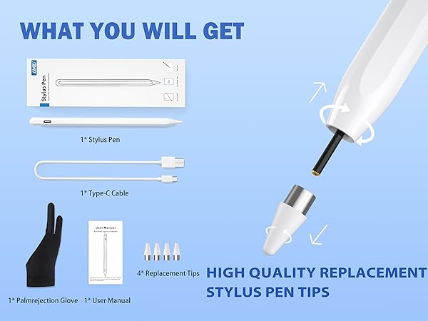Stylus Pen Compatible for iOS/Android/Tablets